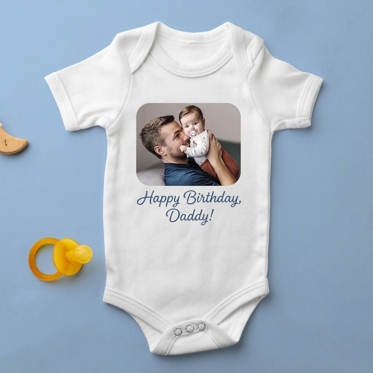 Body para niños personalizado con una foto y un texto