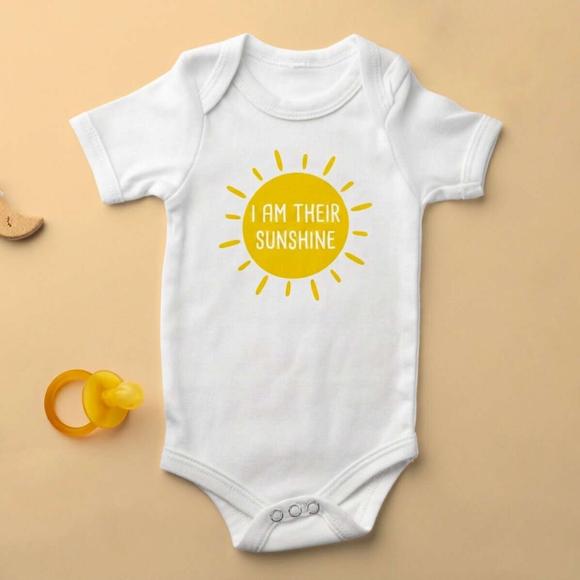 Body para niños personalizado con mensaje - Rayo de sol