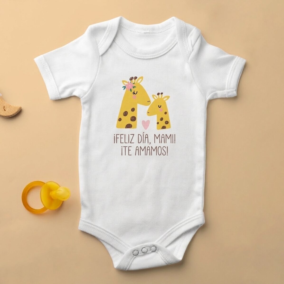 Body para niños personalizado con un mensaje para las mamás