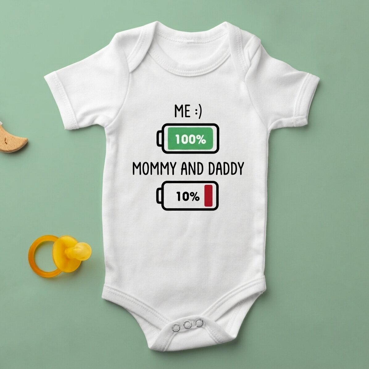 Body para niños personalizado con mensaje - Batería
