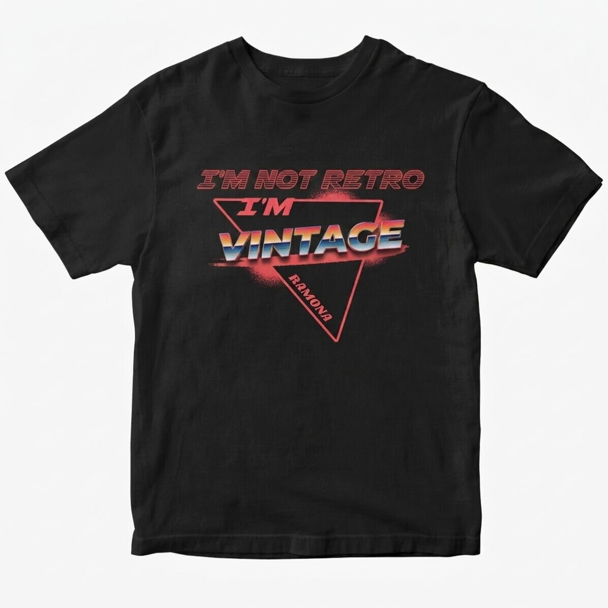 Camiseta de algodón personalizada con el texto «I