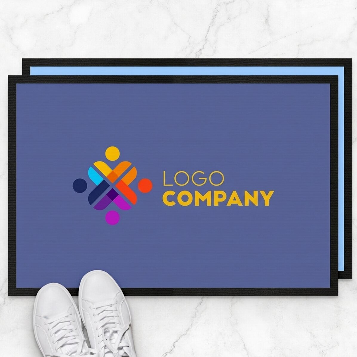 Alfombra de entrada personalizada con logotipo