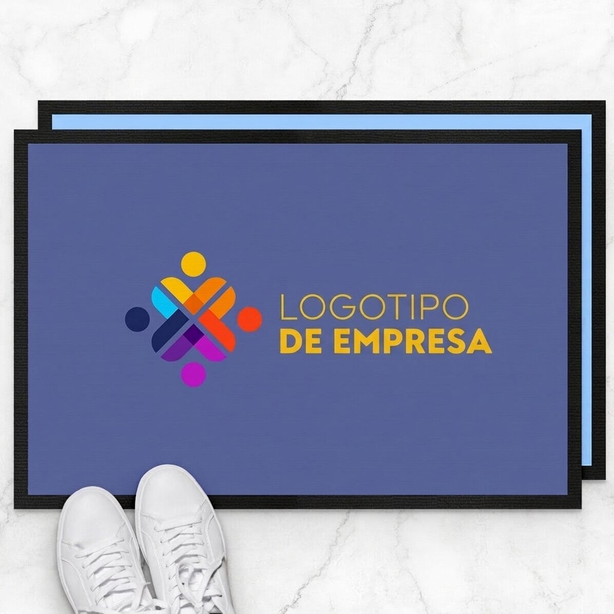 Alfombra de entrada personalizada con logotipo