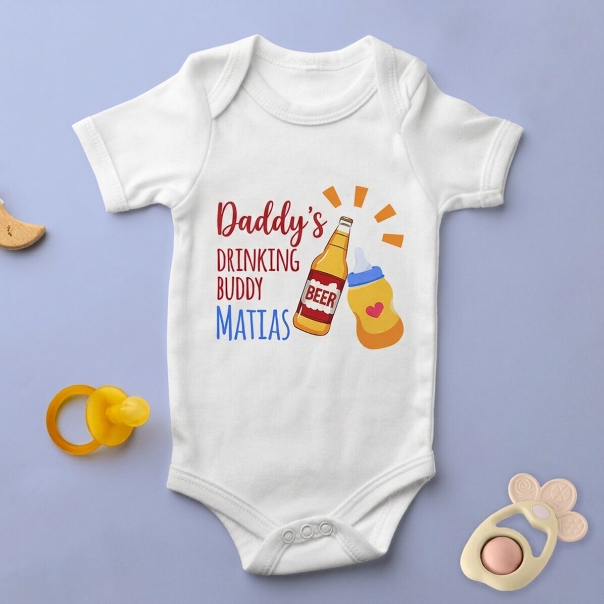 Body para niños personalizado con mensaje - Drinking buddy