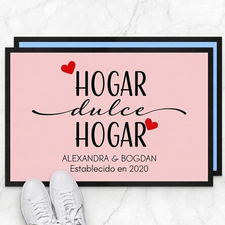 Felpa de entrada personalizada con texto: «Home sweet home»