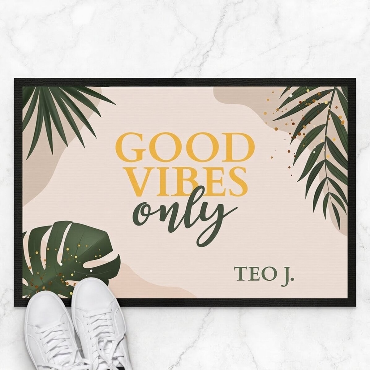 Felpa de entrada personalizada con texto - Good vibes