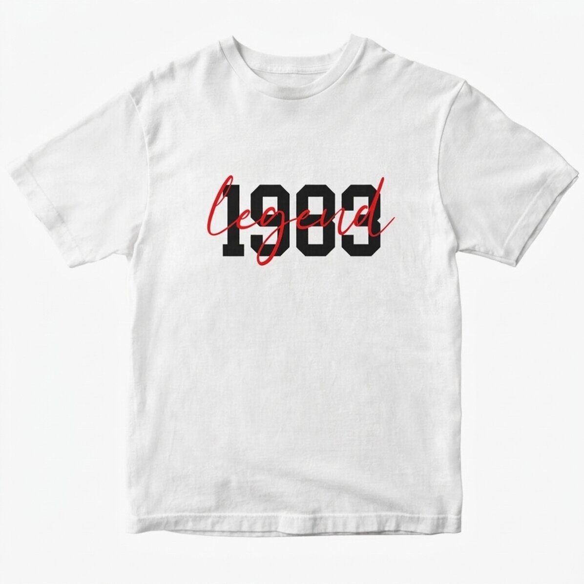 Camiseta de algodón personalizada con texto - Legend