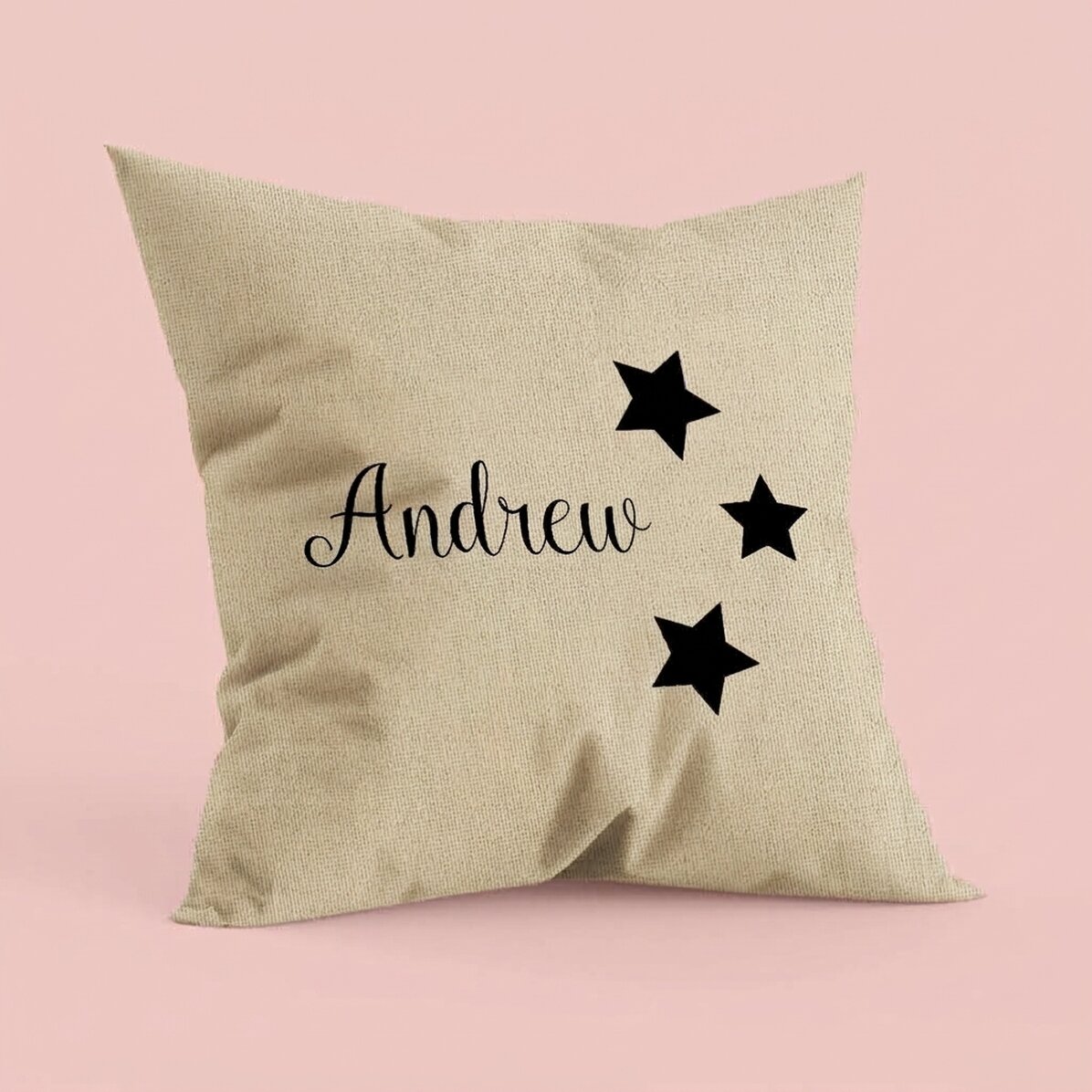 Cojín personalizado con nombre - estrellas - En