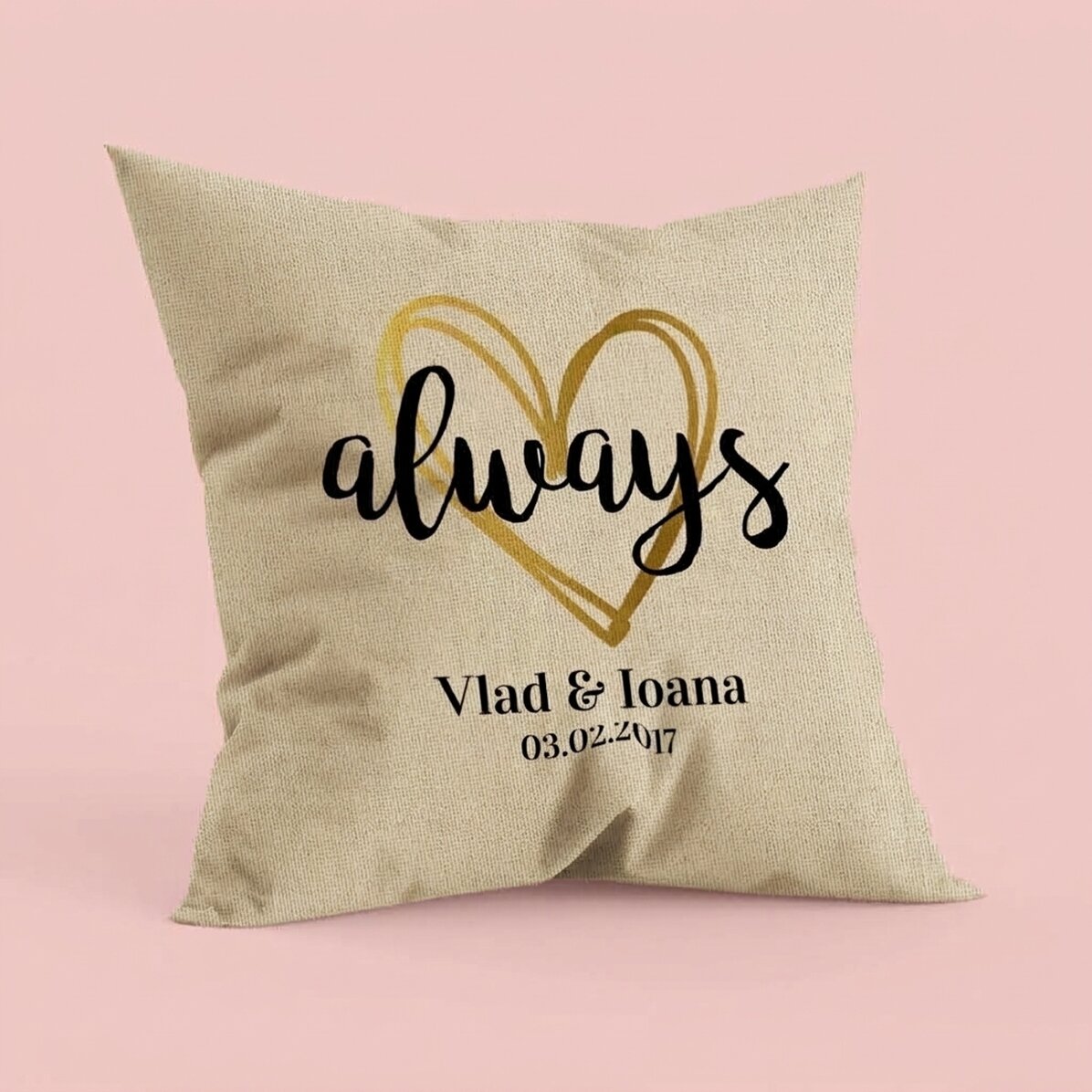 Almohada personalizada para parejas - always - En