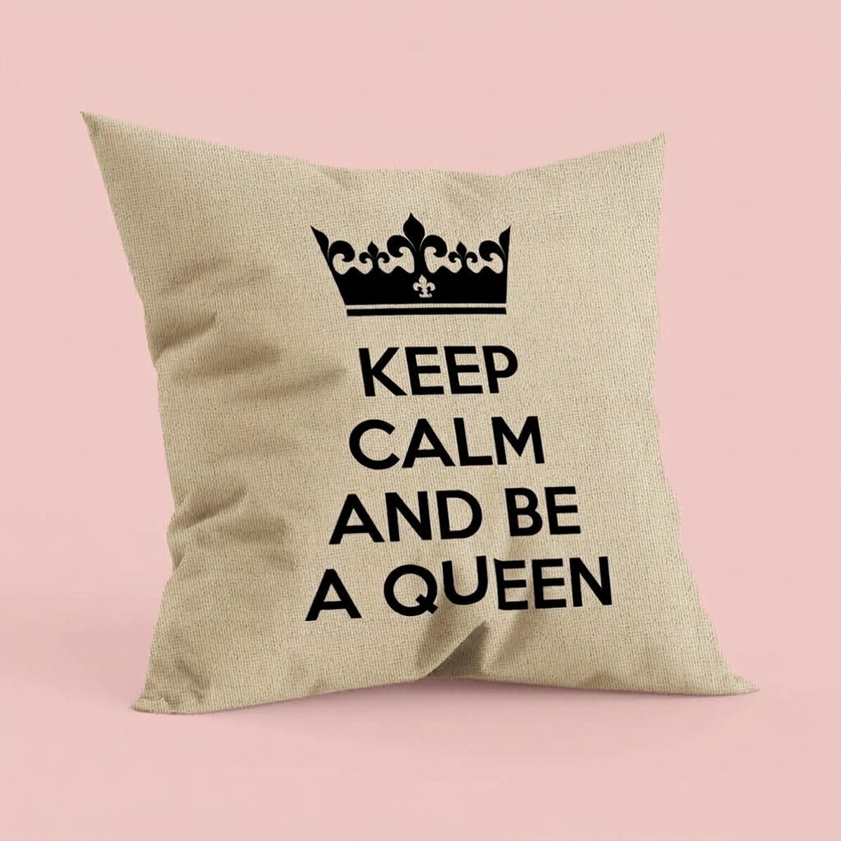 Almohada personalizada con texto - Keep Calm - En