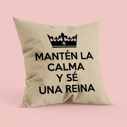 Almohada personalizada con texto - Keep Calm - En