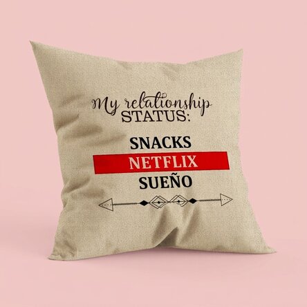Cojín personalizado con texto - Estado sentimental - En