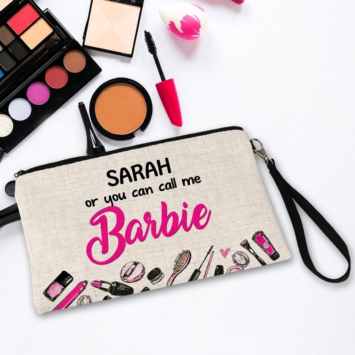 Set de maquillaje personalizado con texto - Barbie