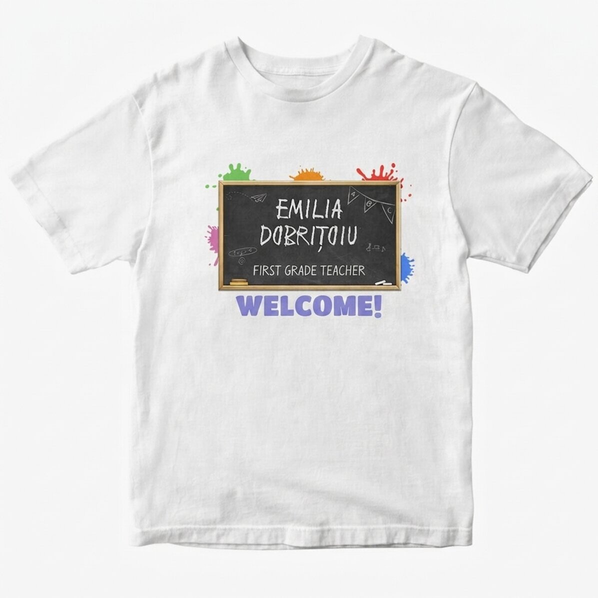 Camiseta de algodón personalizada con texto - Maestra
