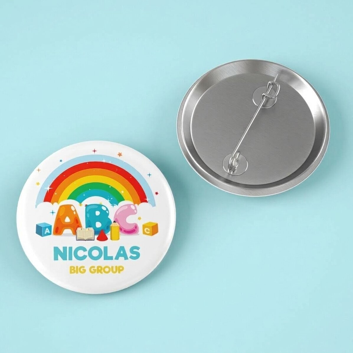 Chapa personalizada con nombre para los más pequeños - Guardería