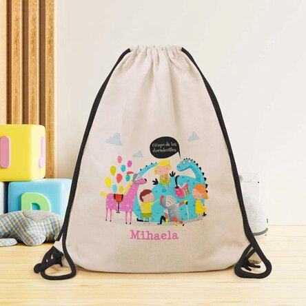 Mochila personalizada con nombre - Reading dragon