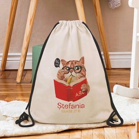 Mochila personalizada con nombre - Meow
