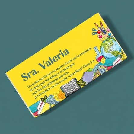 Chocolate personalizado con mensaje - Vuelta al cole