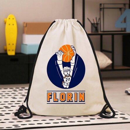 Mochila personalizada con nombre - Baloncesto