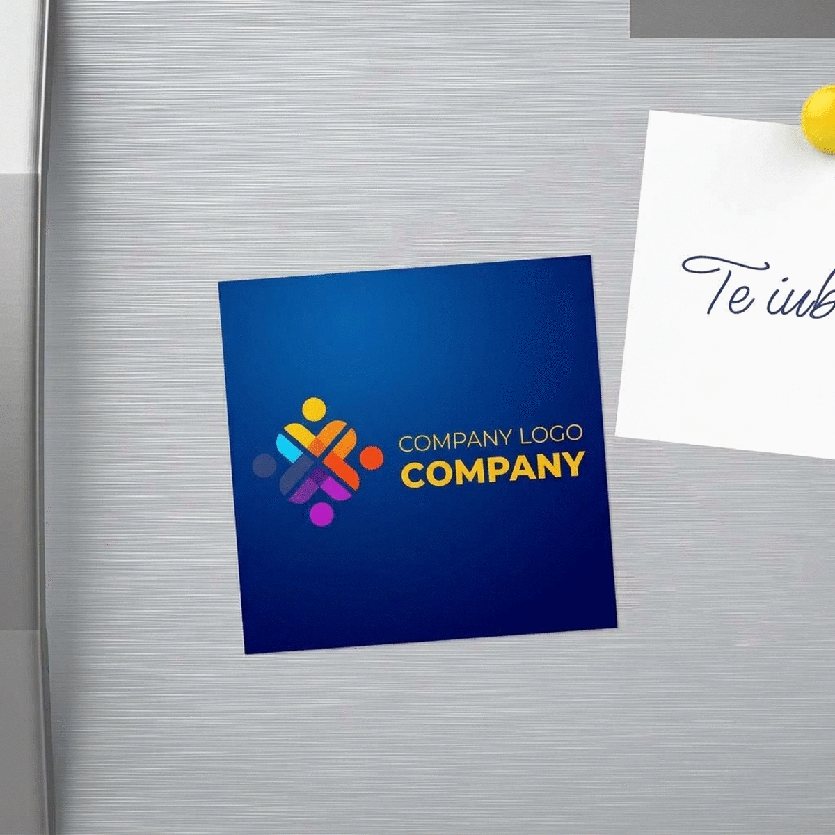 Imán personalizado de 10x10 con logotipo