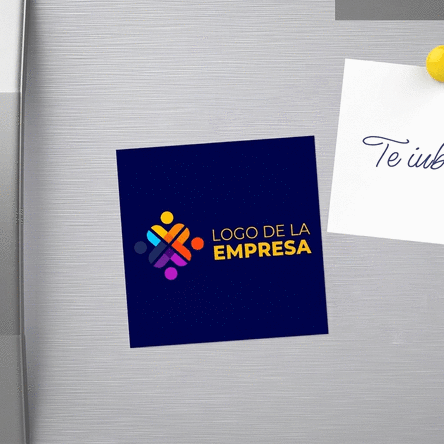 Imán personalizado de 10x10 con logotipo