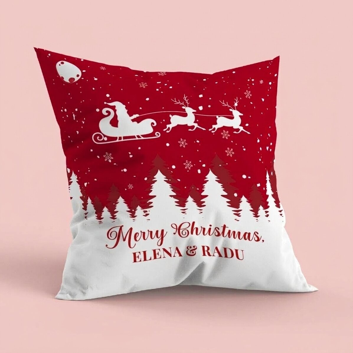 Cojín personalizado con mensaje - Navidad