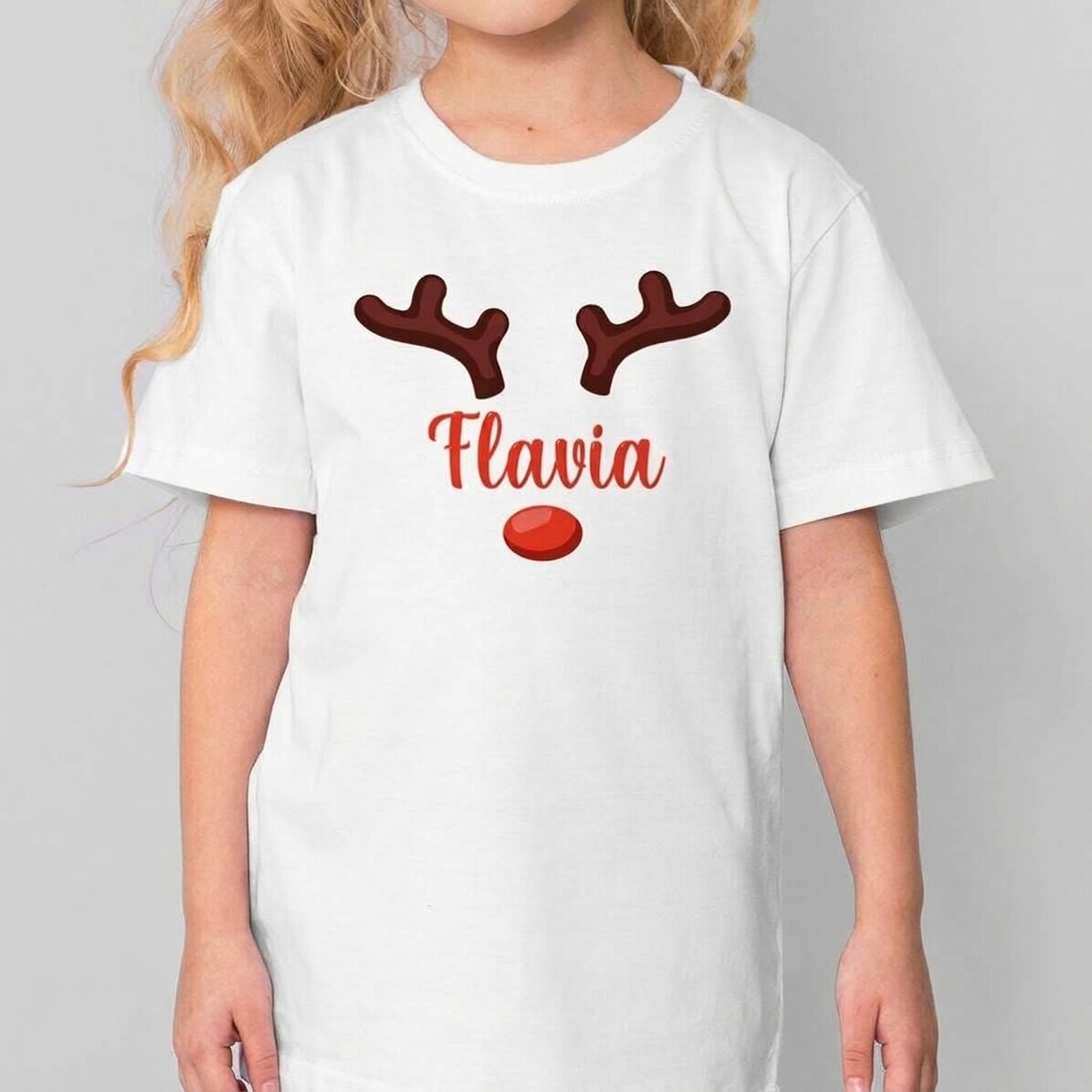 Camiseta de algodón para niños personalizada con nombre - Ren