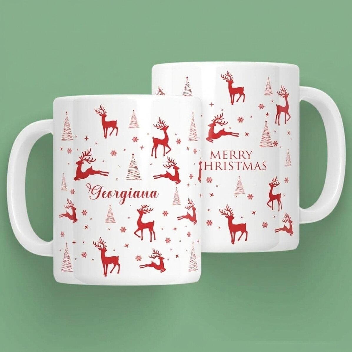 Taza personalizada con texto - Navidad