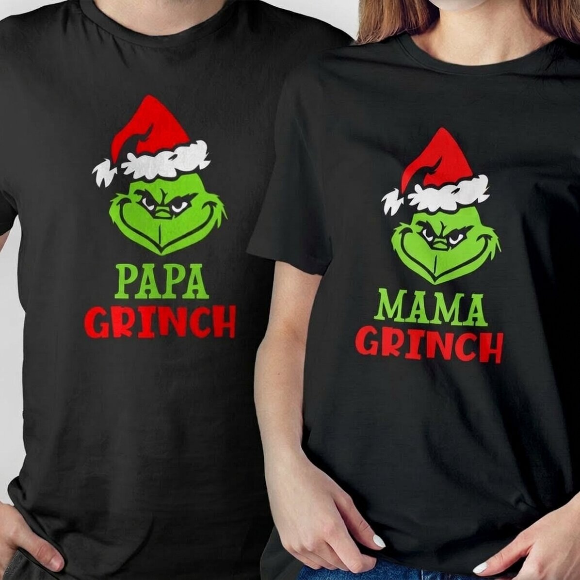 Camiseta de algodón personalizada con texto - Grinch