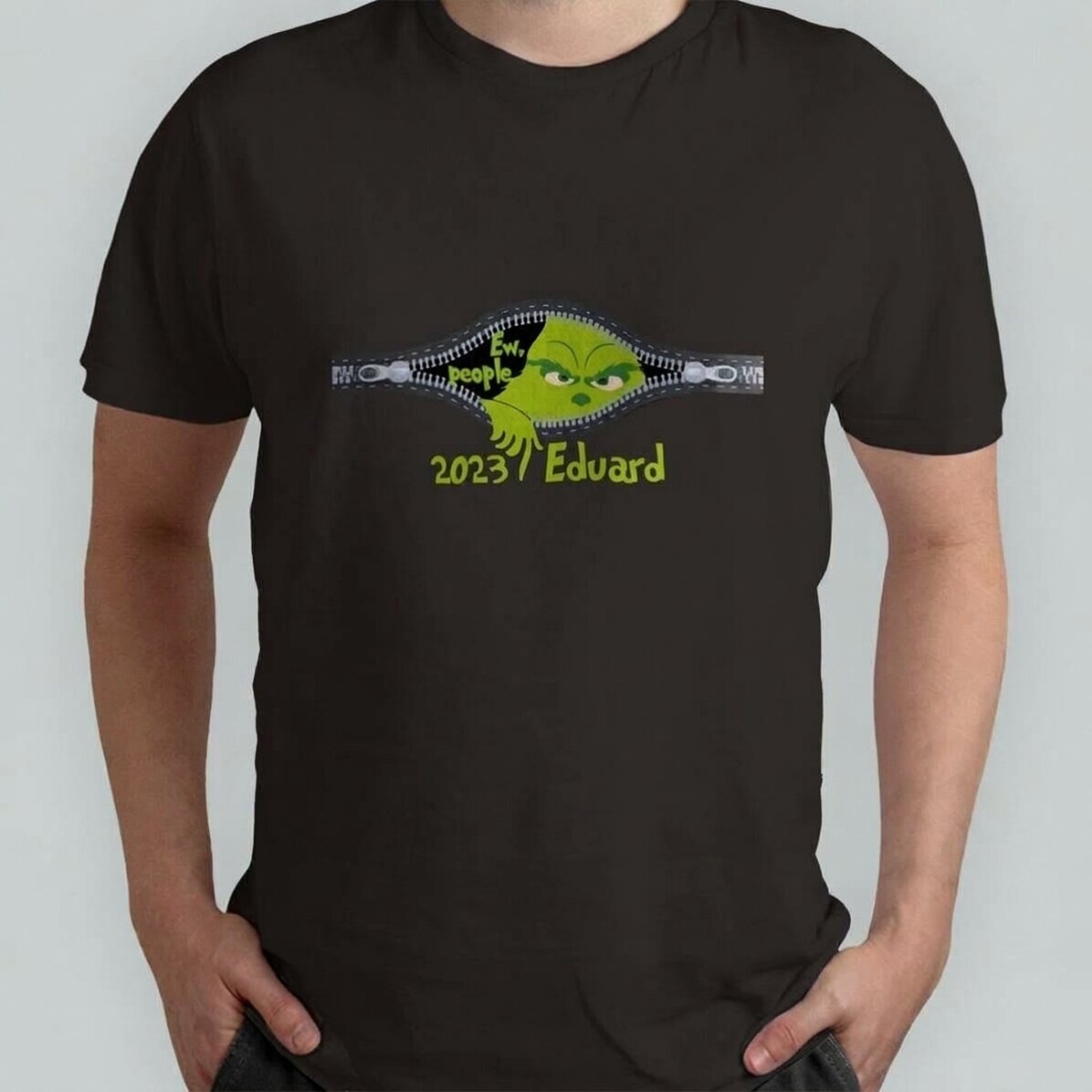 Camiseta de algodón personalizada con texto - Ew, people