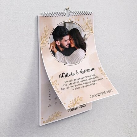 Calendario personalizado con fotos y mensaje - Gold