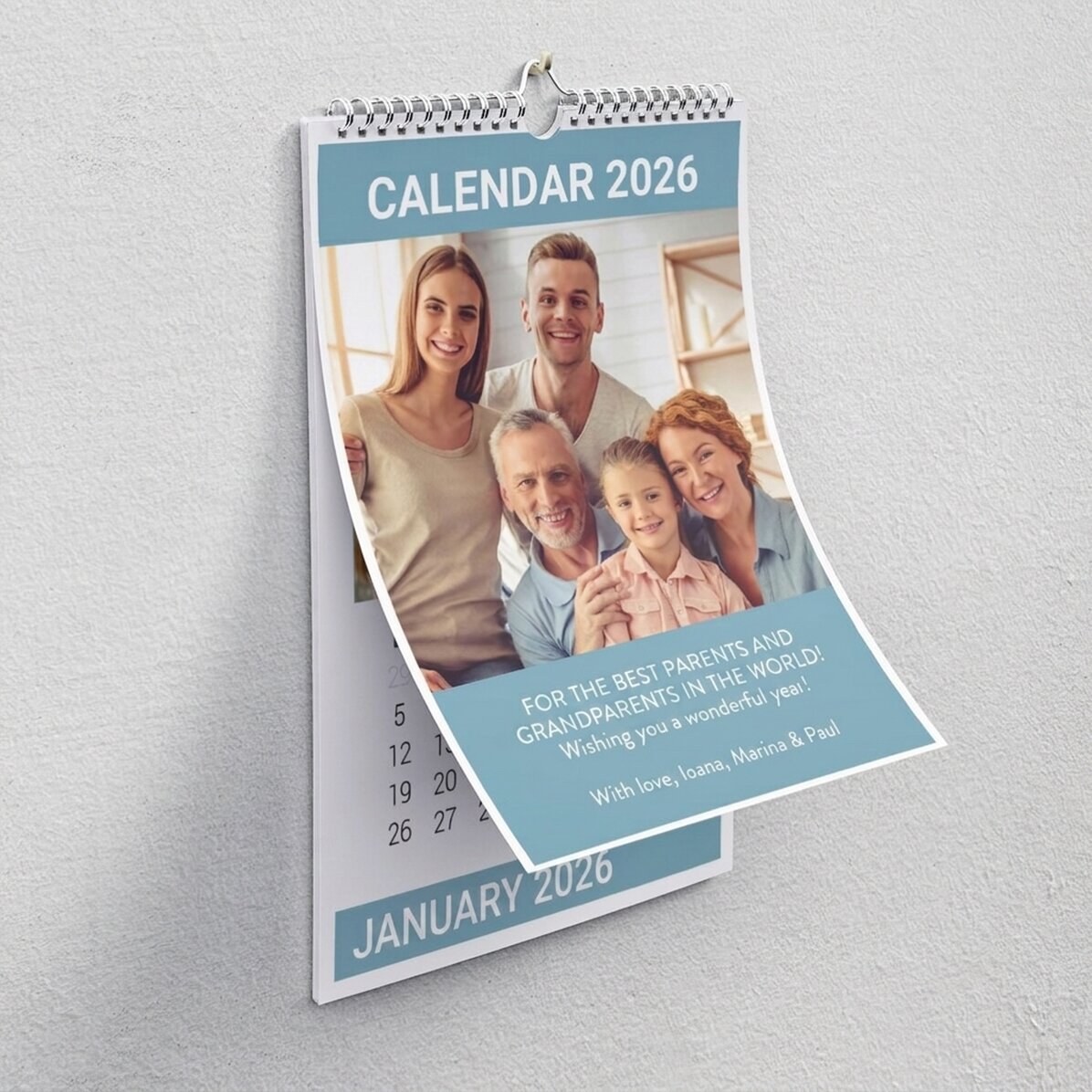 Calendario personalizado con fotos para tus seres queridos