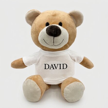 Además, un osito personalizado con nombre