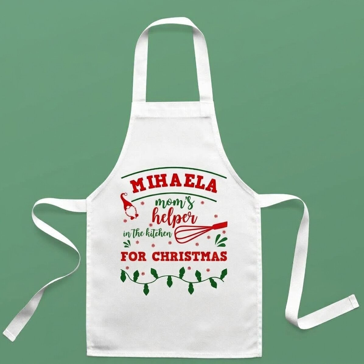 Cuchara para niños personalizada con texto - Navidad en la cocina