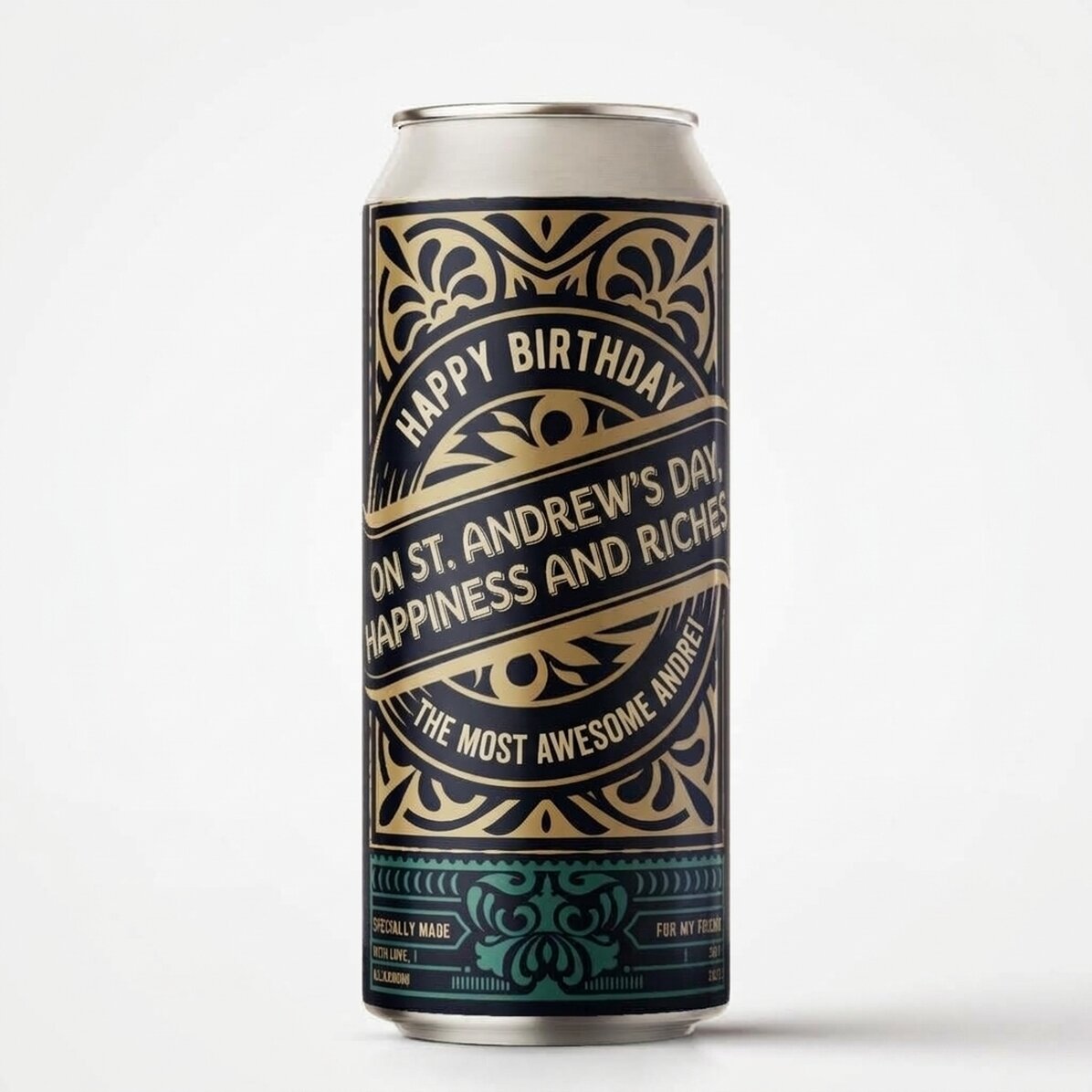 Cerveza en lata personalizada con texto - For The Best