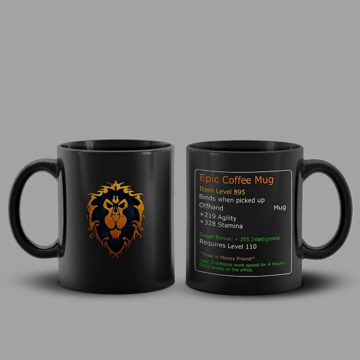 Taza de café épica de World of Warcraft