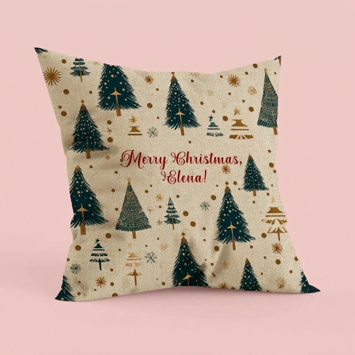 Cojín personalizado con mensaje - Christmas tree IN