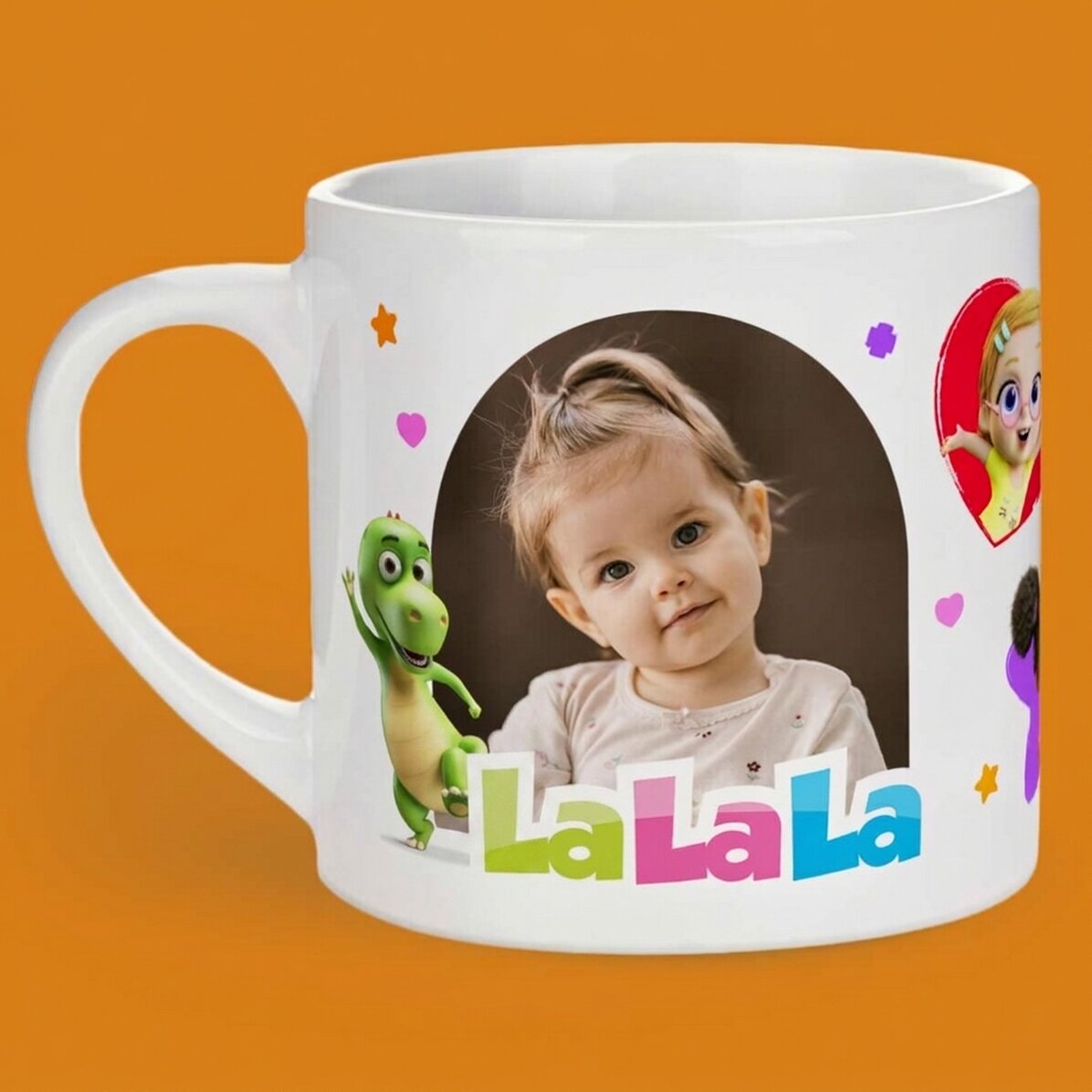 Taza personalizada para niños con foto y nombre - TraLaLa