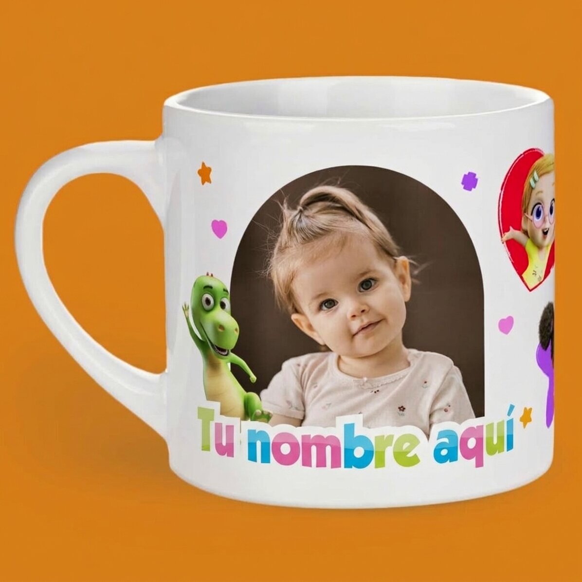 Taza personalizada para niños con foto y nombre - TraLaLa