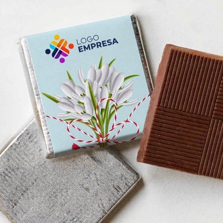Mini bombón personalizado con logotipo y texto - Ghiocei