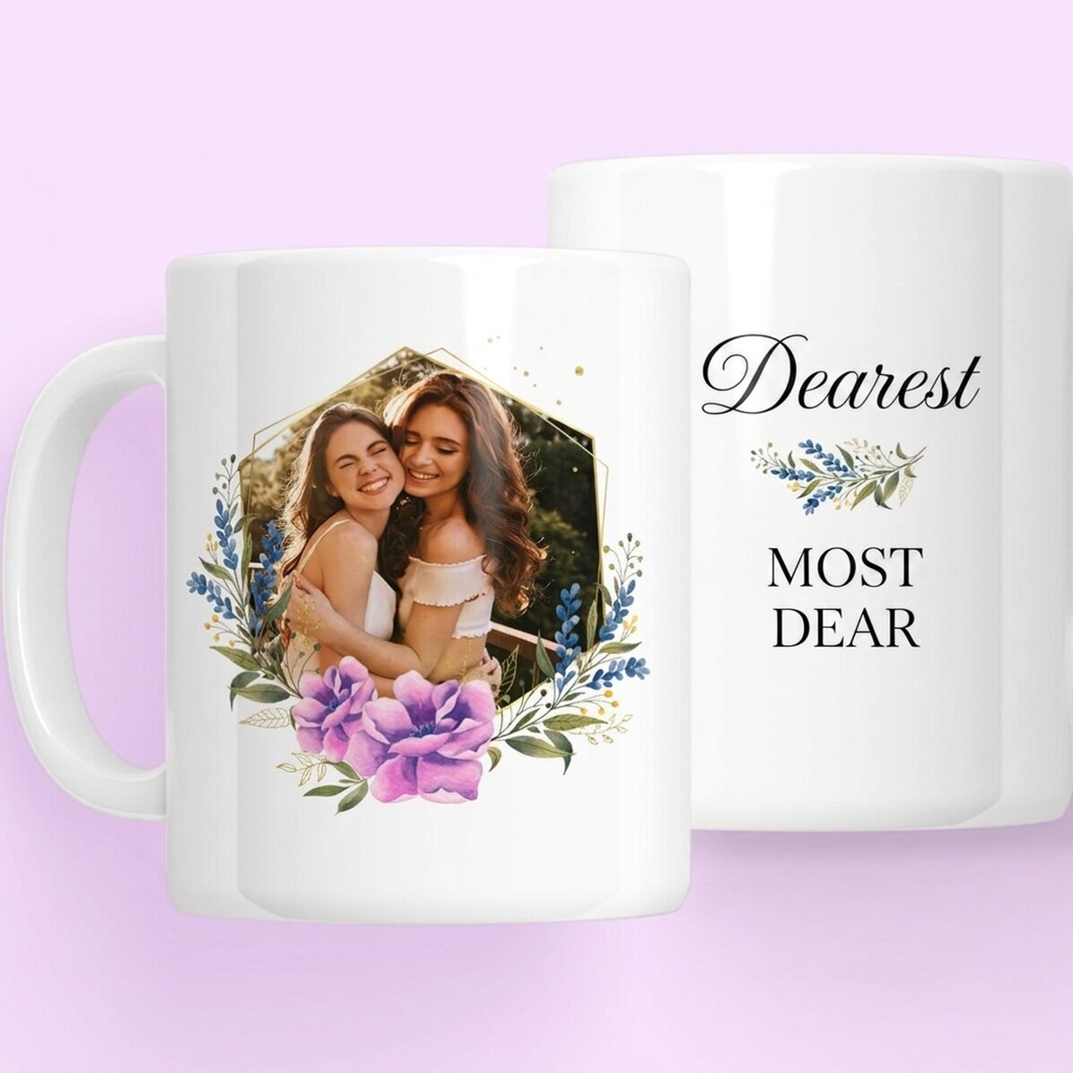 Taza personalizada con foto y mensaje - La más querida