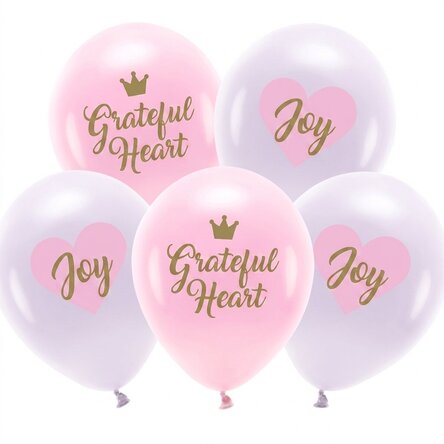 Lote de 5 globos - Birthday Pink