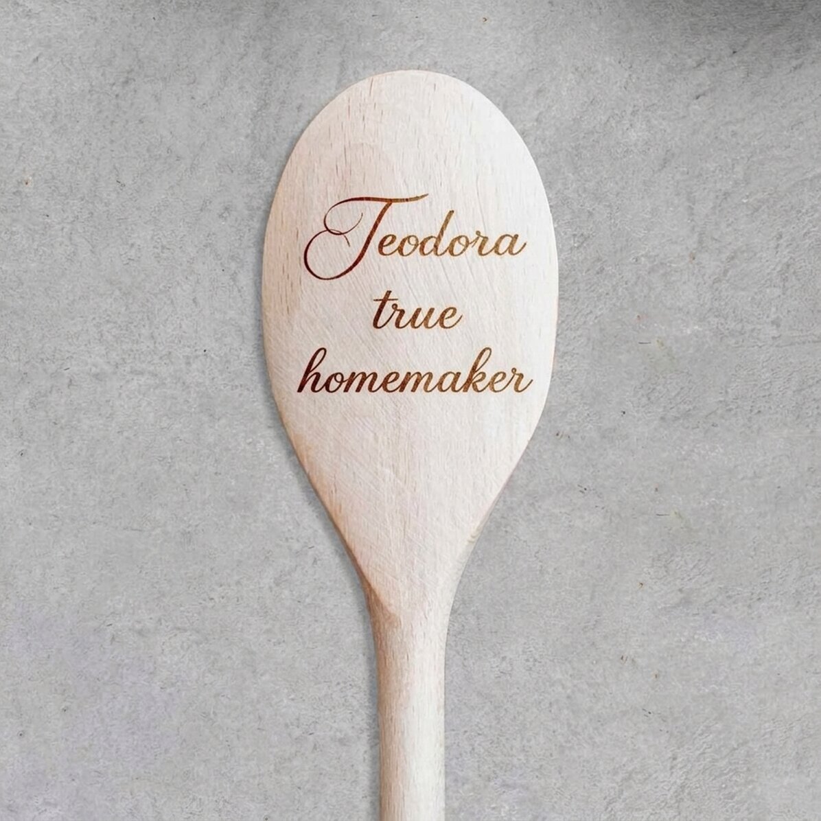 Cuchara de madera personalizada con texto - Gospodina