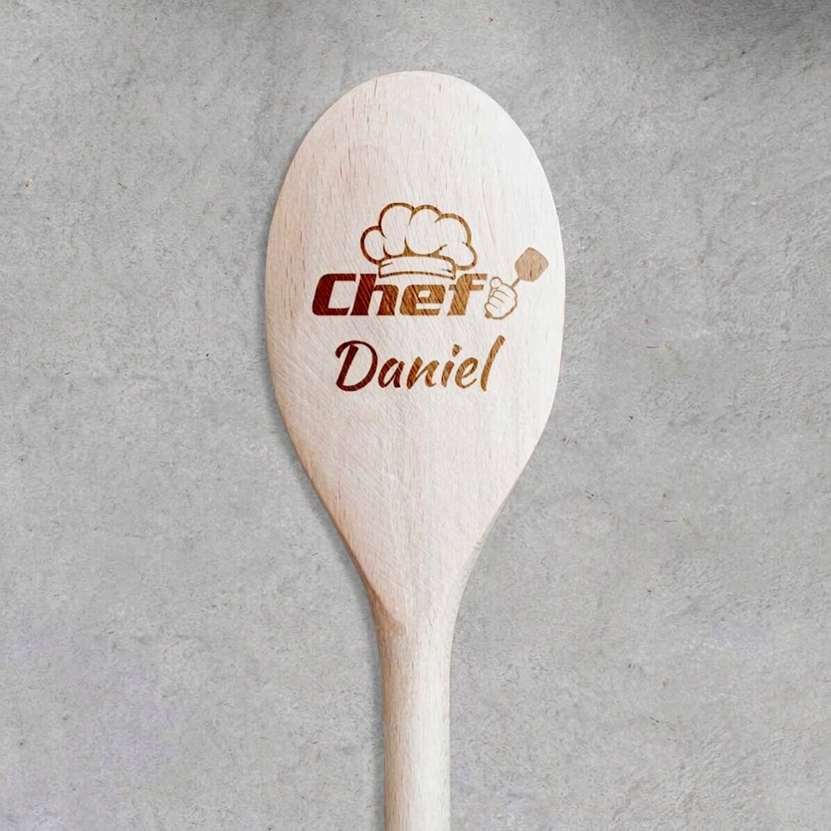 Cuchara de madera personalizada - Chef Bucatar