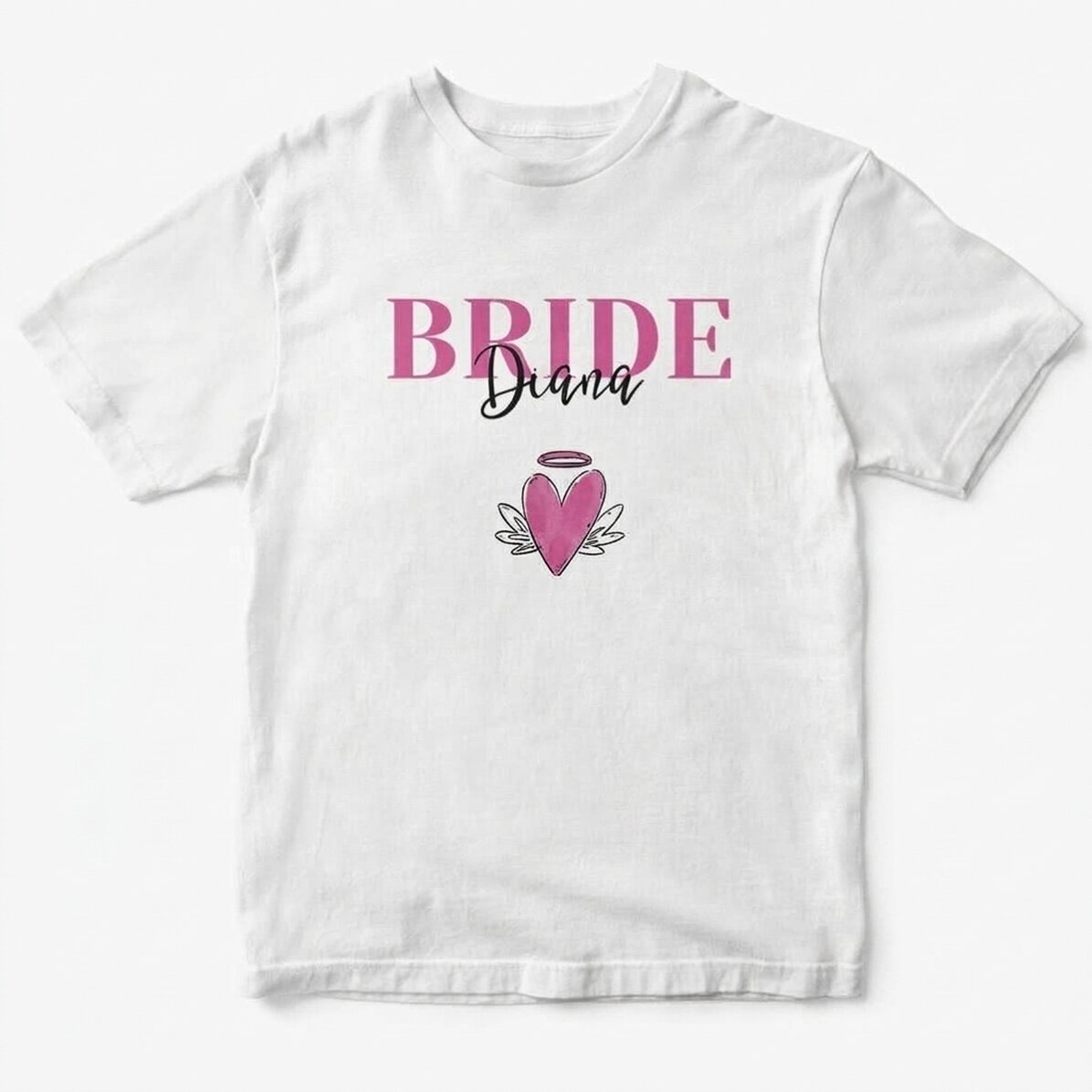 Camiseta de algodón personalizada con texto - Boda