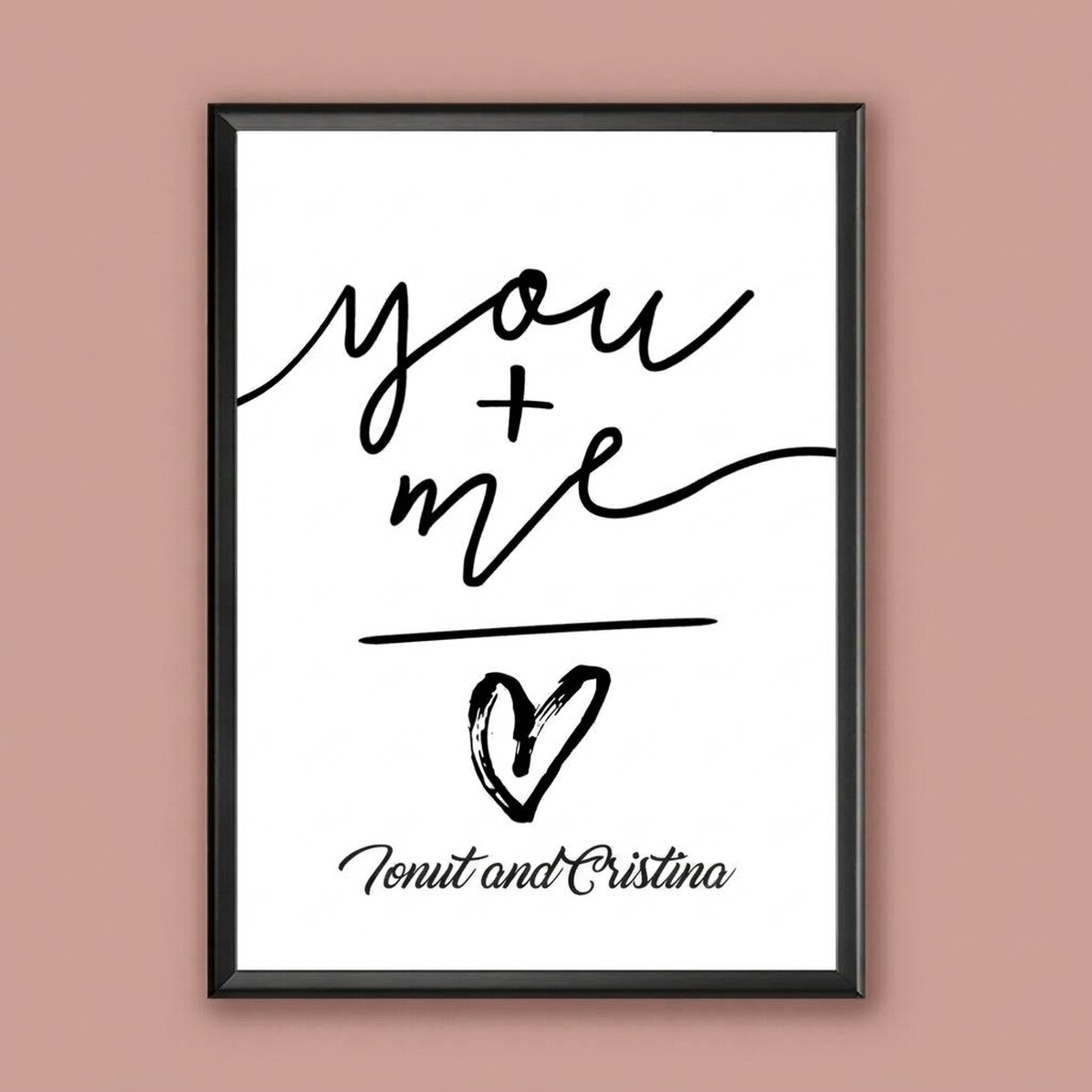 Cuadro personalizado - tú + yo