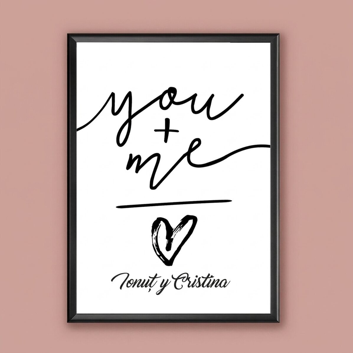 Cuadro personalizado - tú + yo
