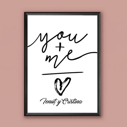 Cuadro personalizado - tú + yo