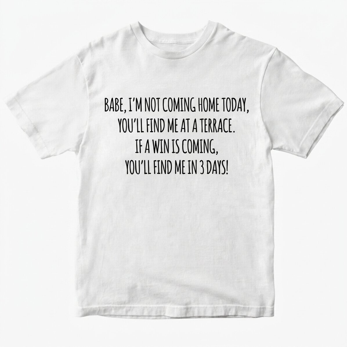 Camiseta de algodón personalizada con texto - Evadare EURO