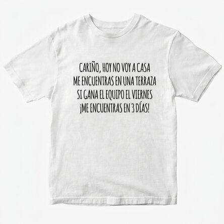 Camiseta de algodón personalizada con texto - Evadare EURO